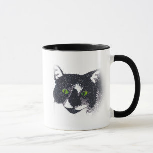 Vignette de Tuxedo Cat Face Mugs