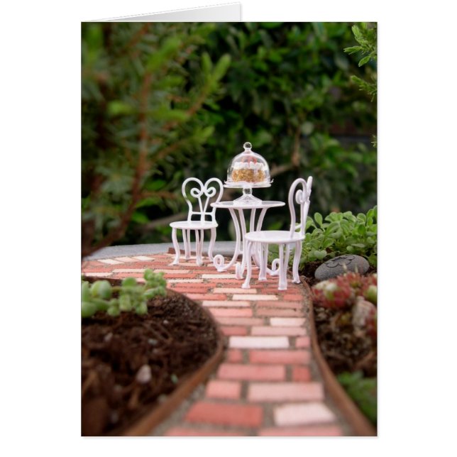 Vignette miniature de jardin, vide (Devant)