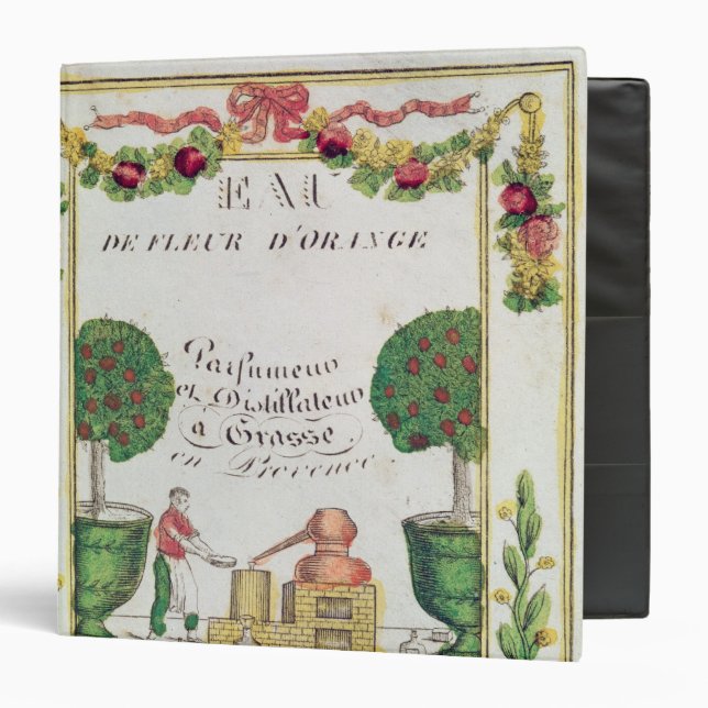 Vignette of 'Eau de Fleur d'Orange' Binder (Front/Inside)