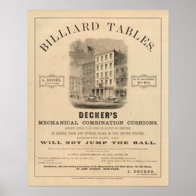 Vignette of retail establishment Advertisement Poster (Front)