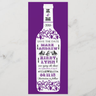 Vignoble Enregistrer la date Cartes de mariage