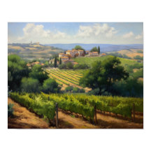 Vignoble français Paysage Art Imprimer Poster