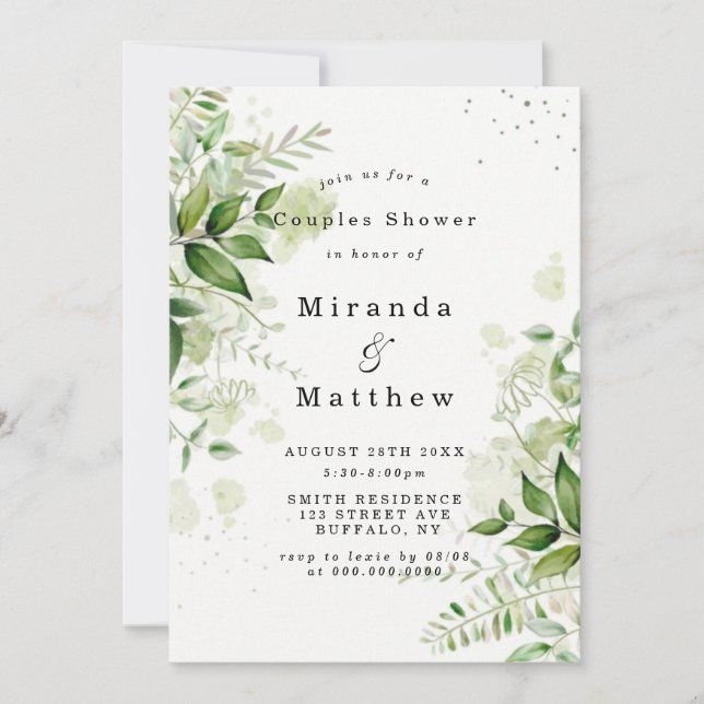 Vignoble rustique Couples Invitations de douche (Devant)