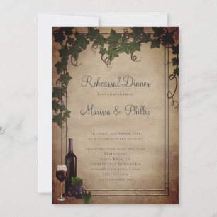 Vignoble rustique Faire-part de mariage vinicole