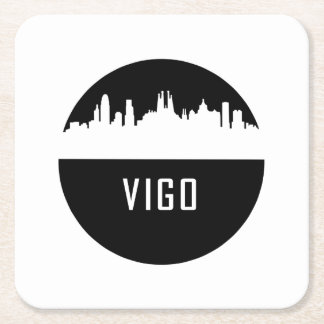 Vigo | cities of Spain Square Paper Coaster