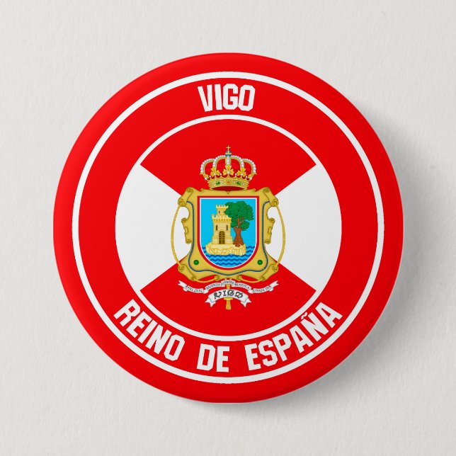 Vigo Round Emblem 3 Inch Round Button (Front)