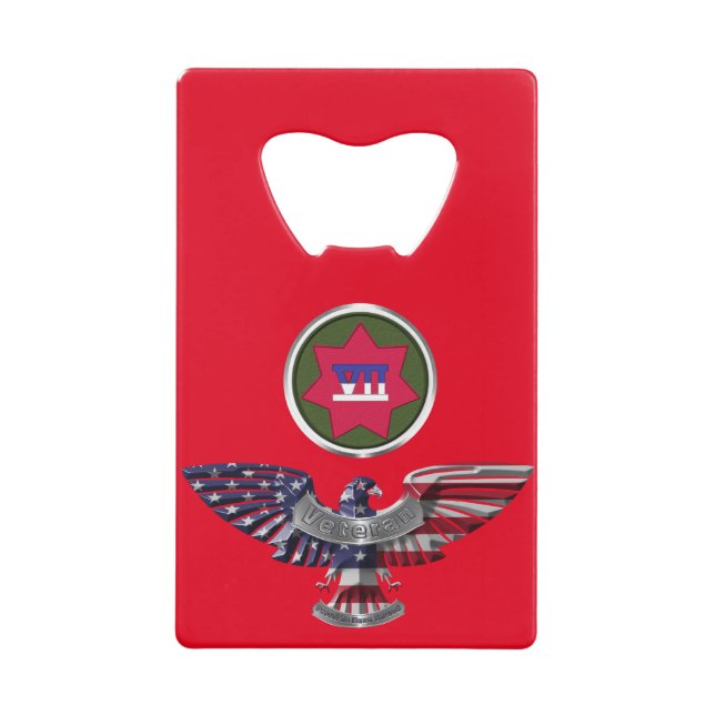 VII Armoured Corps Eagle Credit Card Bottle Opener (Front)