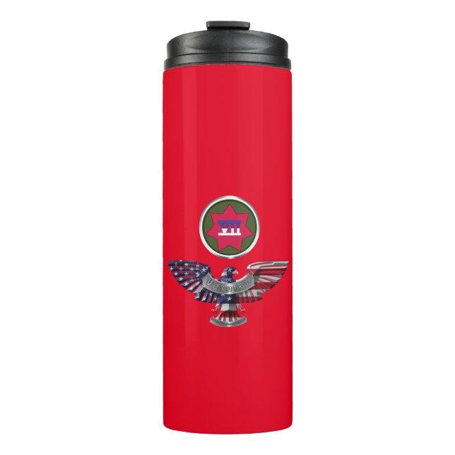 VII Armoured Corps Veteran Thermal Tumbler (Front)