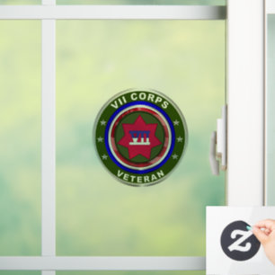 VII Armoured Corps  Window Cling