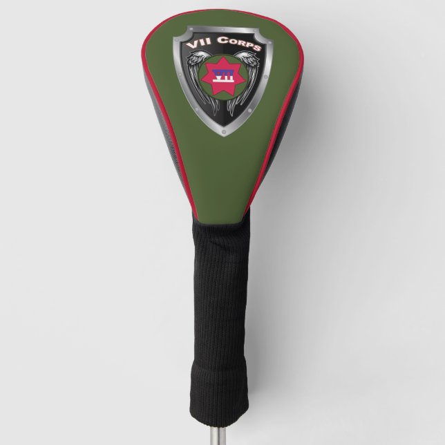 VII Corps Shield Golf Head Cover (Front)
