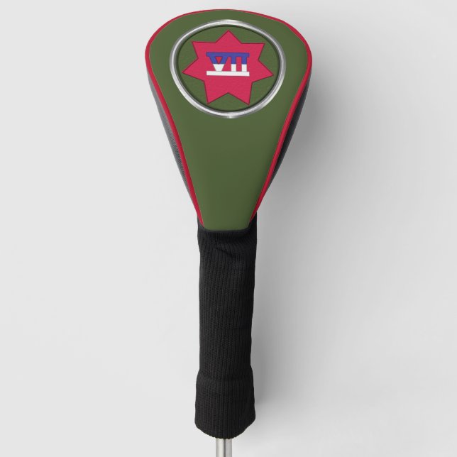VII Corps Veteran  Golf Head Cover (Front)