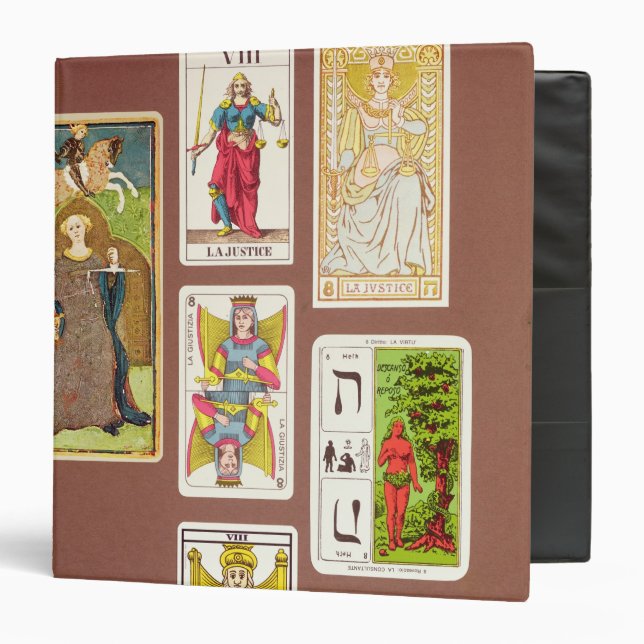 VIII Justice, seven tarot cards Binder (Front/Inside)