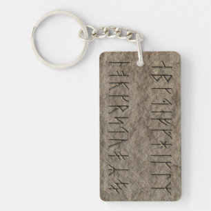 Viking Alphabet Keychain