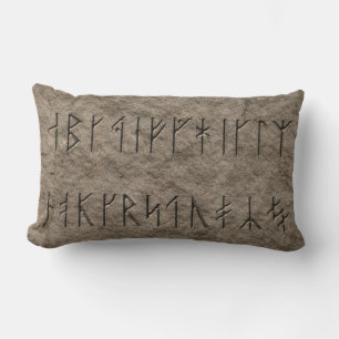 Viking Alphabet Lumbar Pillow