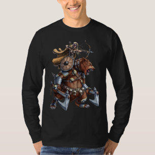 Viking Archer Riding War Bear T-Shirt