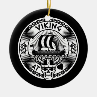 Viking at Heart Ceramic Ornament