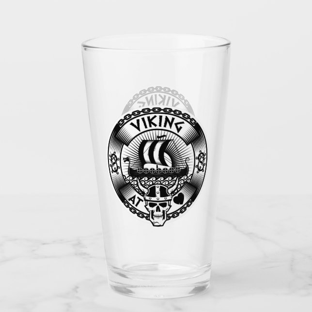 Viking at Heart Glass (Front)