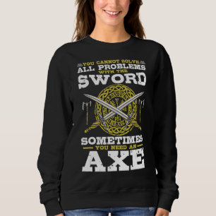 Viking Axe Battle Viking Norse Mythology Sweatshirt
