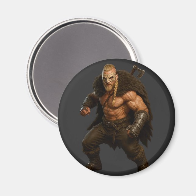 Viking Barbarian Hero Magnet (Front/Back)