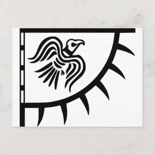 Viking Black Raven Banner Postcard