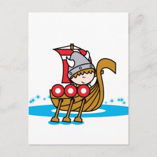 Viking Boy Postcard