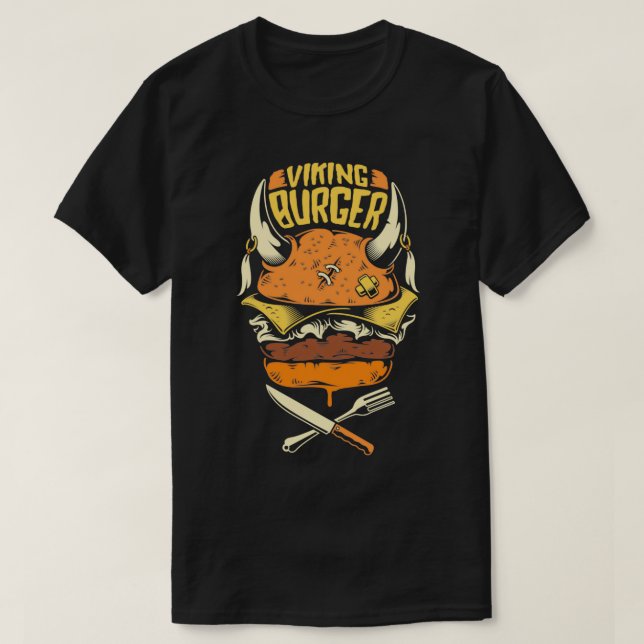 Viking Burger T-Shirt (Design Front)