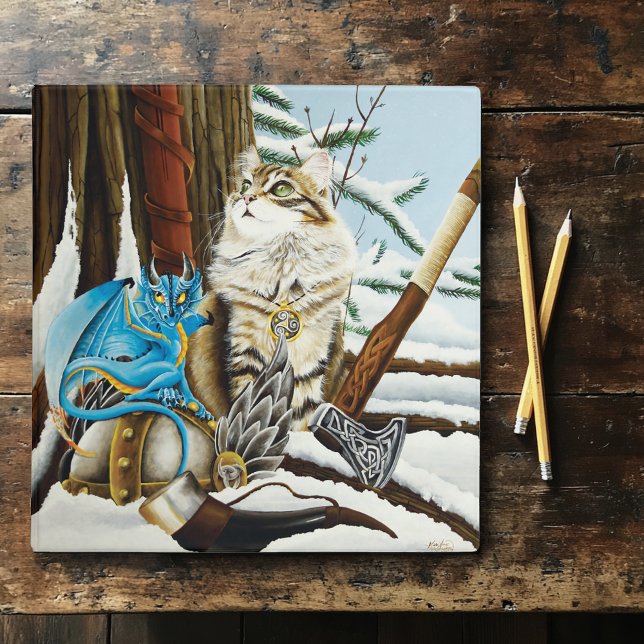 Viking Cat Blue Dragon Binder (Creator Uploaded)