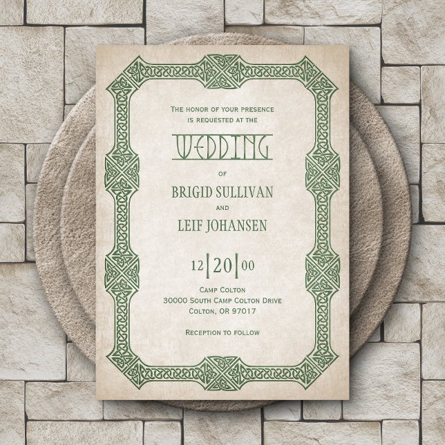 Viking Celtic Gamer Wedding Invitation (Creator Uploaded)