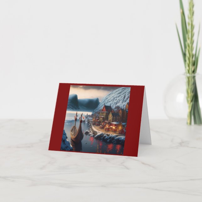 Viking Christmas Village card (Front)