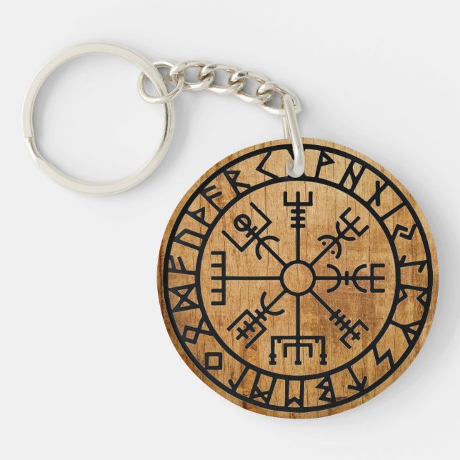 Viking Compass Keychain (Front)