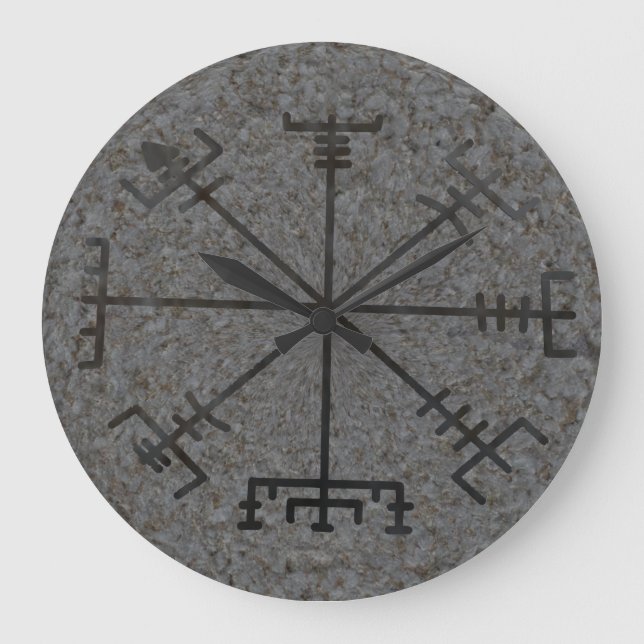 Viking Compass Wall Clock (Front)