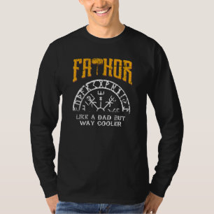 Viking Dad Norwegian Man Scandinavian Father Distr T-Shirt