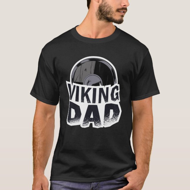 Viking Dad Vikings Northern Father Men Warrior Axe T-Shirt (Front)
