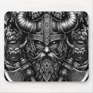 Viking design mouse pad