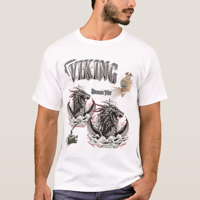 Viking Dragon Fury – Mythical Beast T-Shirt (Front)