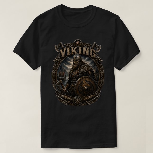 Viking Elite Warrior T-Shirt (Design Front)