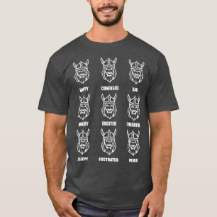 Viking Emotions  Norway Face Iceland Sweden  T-Shirt