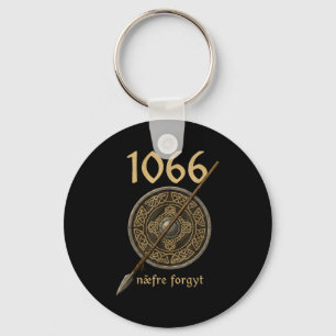Viking England Medievalist 1066 Naefre Forgyt Neve Keychain