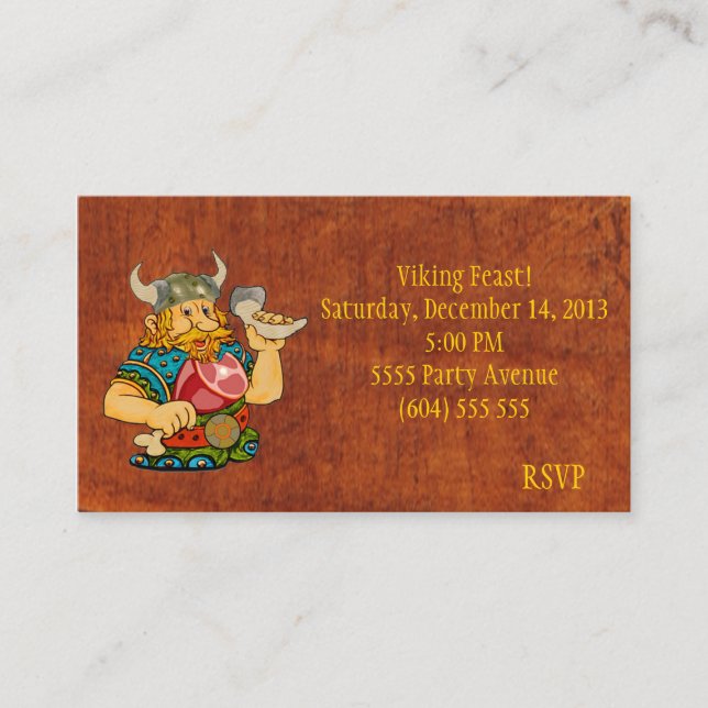 Viking Feast RSVP Card (Front)