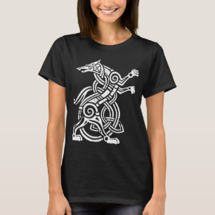 Viking Fenrir Wolf Art T-Shirt