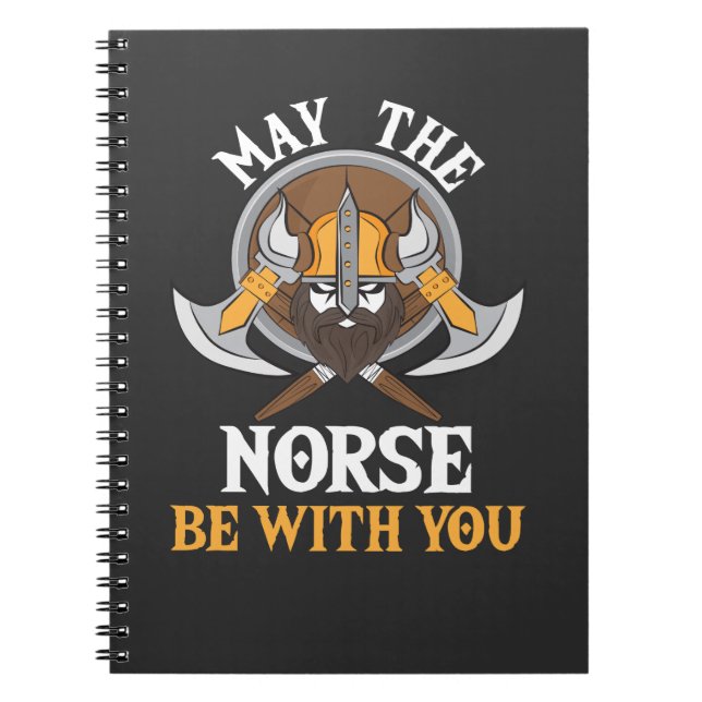 Viking Gift - May The Norse Be With You Notebook (Front)