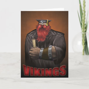 Viking Graduation Card Black