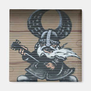 Viking guitarist Graffiti, Berlin, Germany Magnet