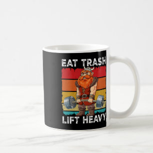Viking Gym Weight Training Eat Trash Lift Heavy 1 Coffee Mug