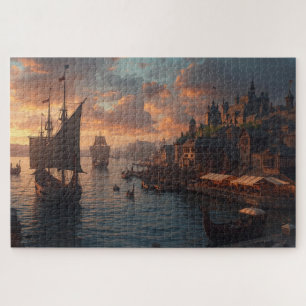 Viking Harbor Jigsaw Puzzle