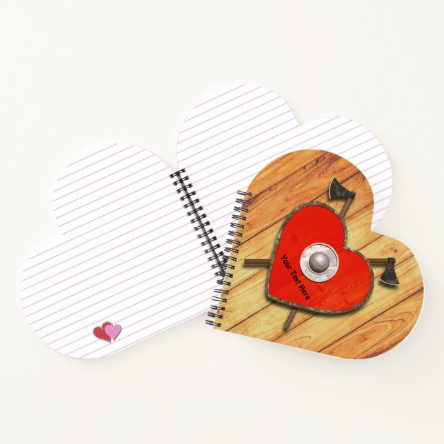 Viking Heart Shield Notebook (Inside)