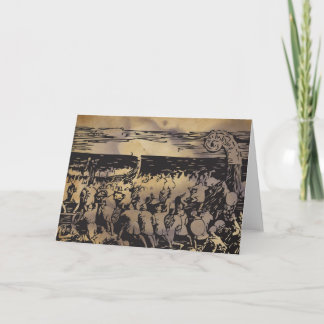 Viking Heimskringla Barden Greeting Card