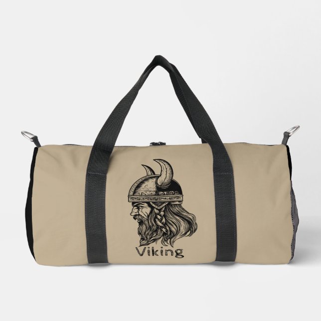 Viking in a helmet duffle bag (Front)