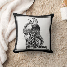 Viking in a helmet