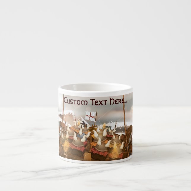 Viking Invasion Fleet Espresso Cup (Front)